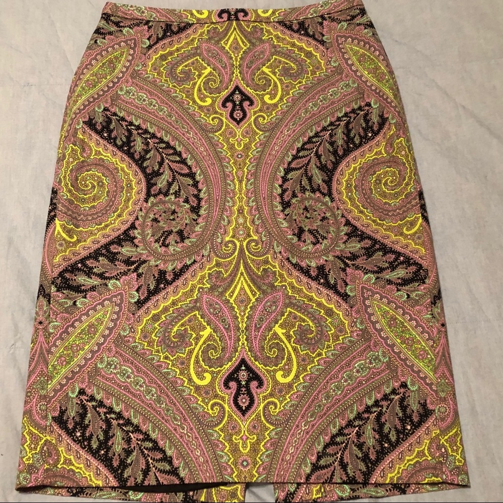 J. Crew No. 2 pencil skirt in Sovereign Paisley